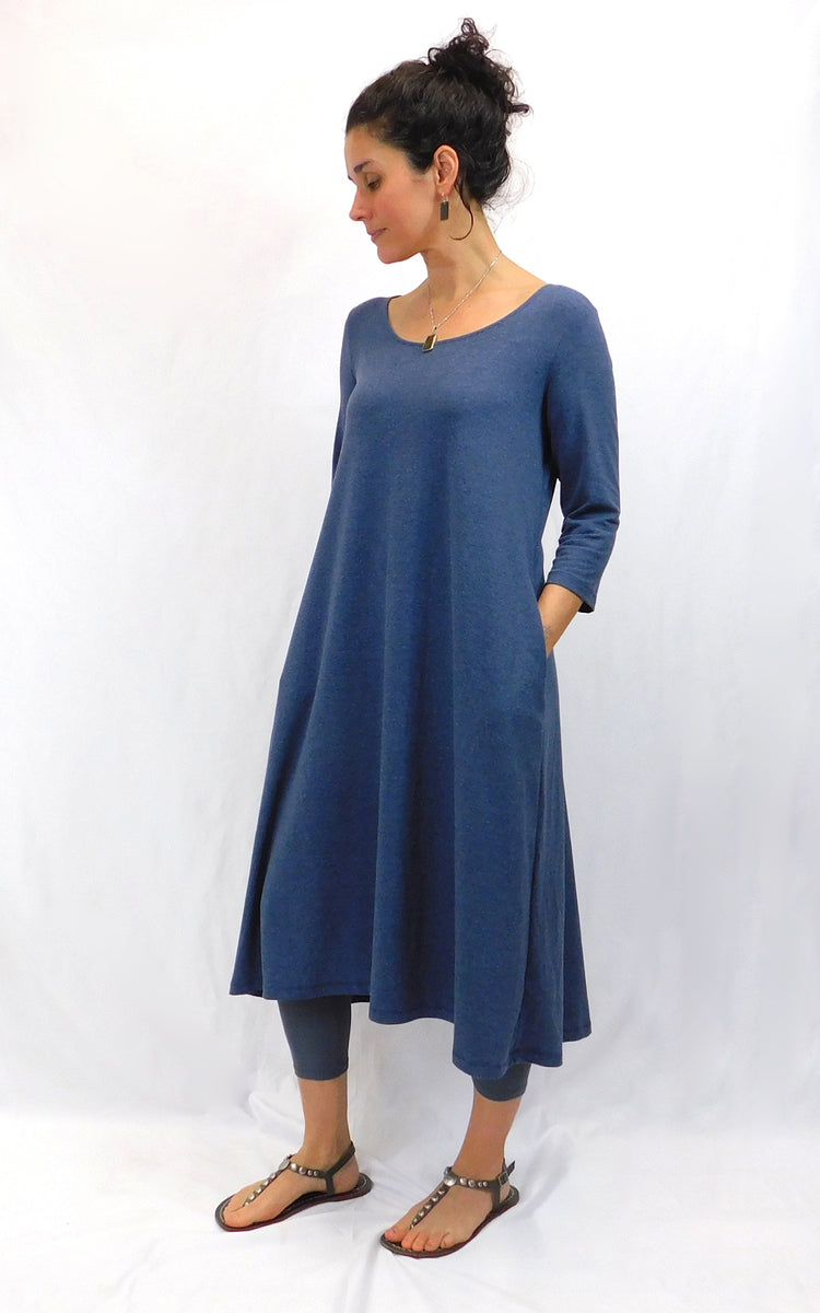 Long Tunic Dress with Pockets