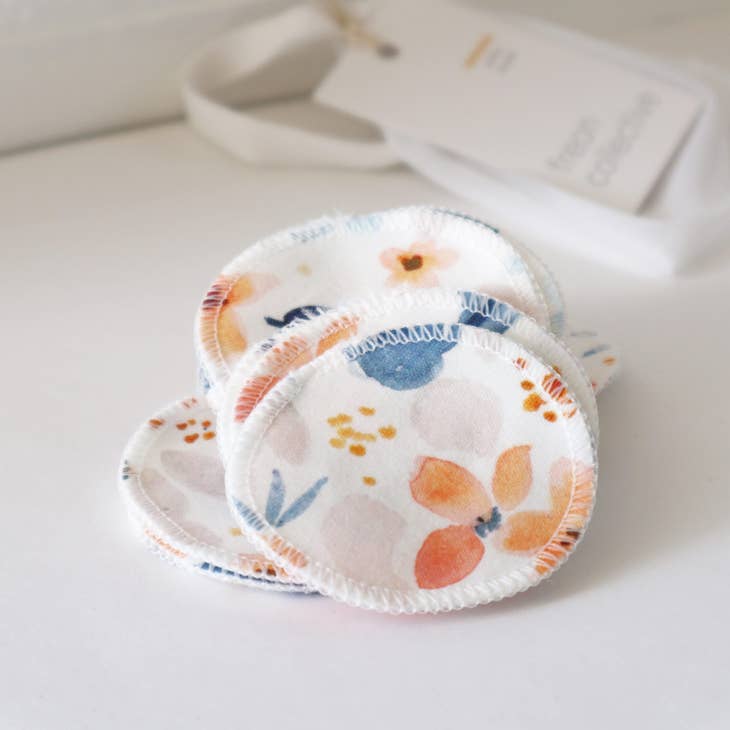 Organic Cotton Rounds - Fawn Florals