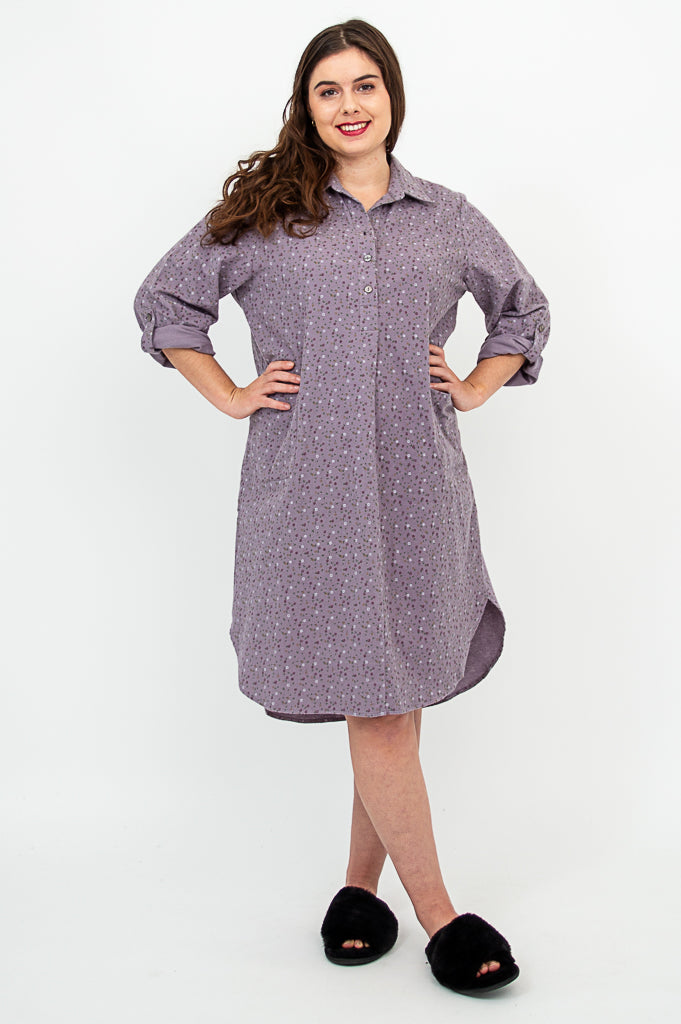 Plus size deals sleep shirts cotton