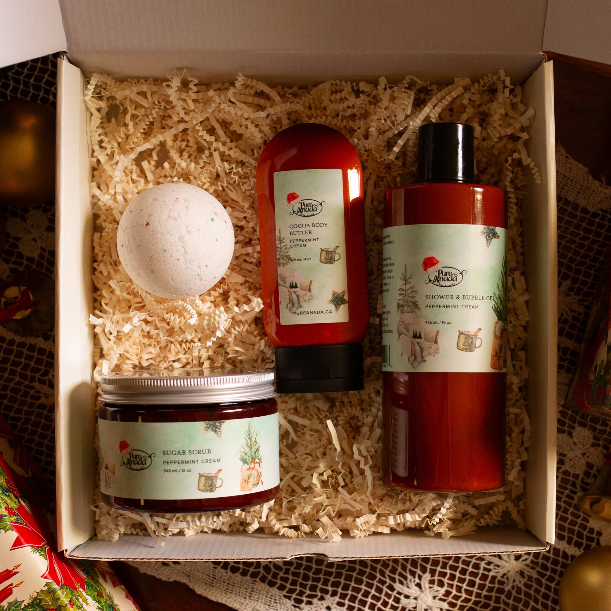 Home Spa Oasis Gift Pack - Peppermint Cream