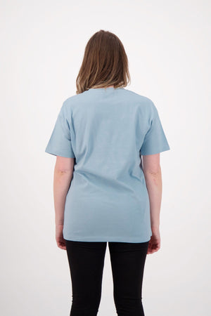 The Fave and Fair Unisex Tee - Sky Blue/Black/White