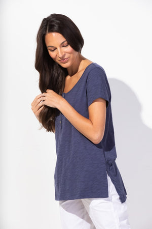 Front Button Henley Tee