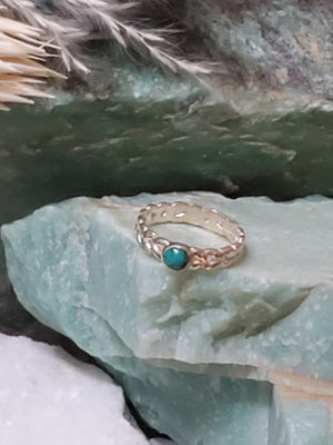 Heart & Lotus Silver Gemstone Rings