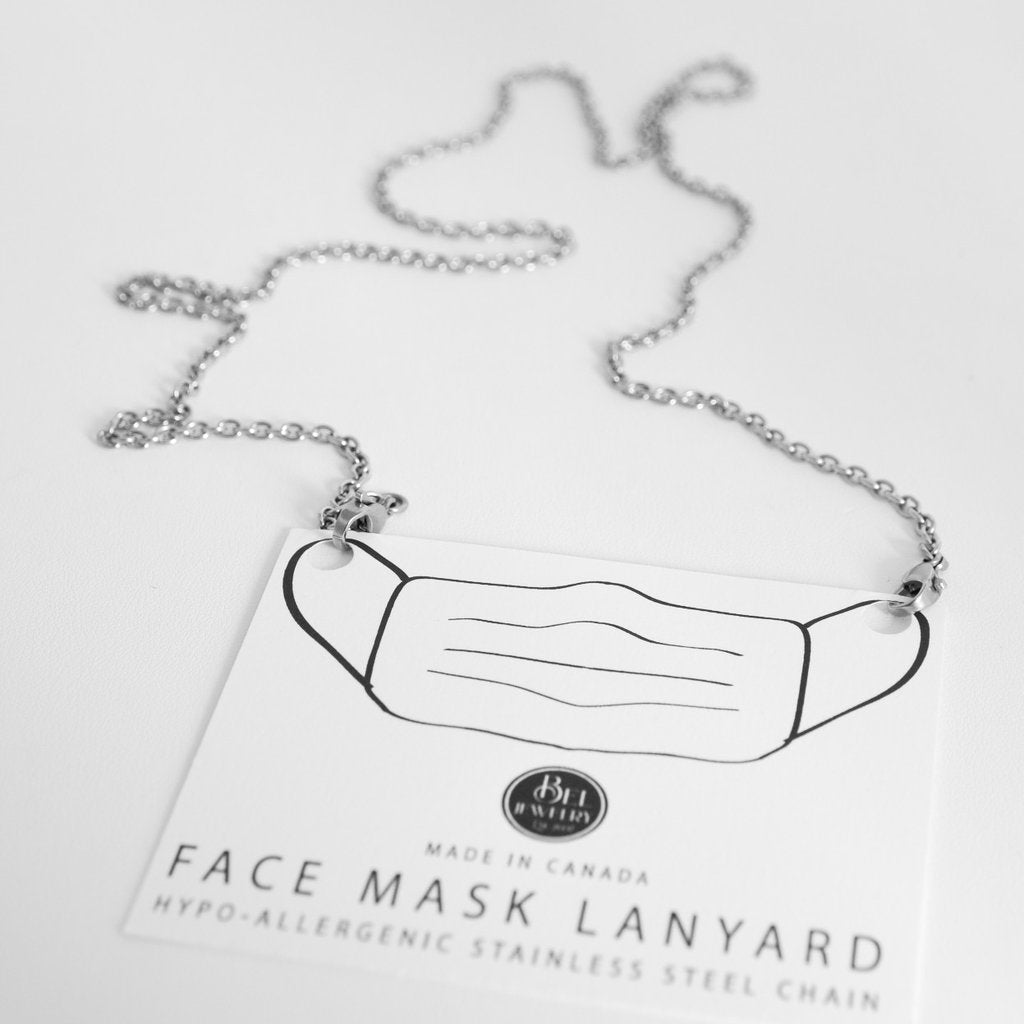 Face Mask Lanyard - Stainless Steel