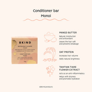 Conditioner Bar - Monoi - For dry or thin hair
