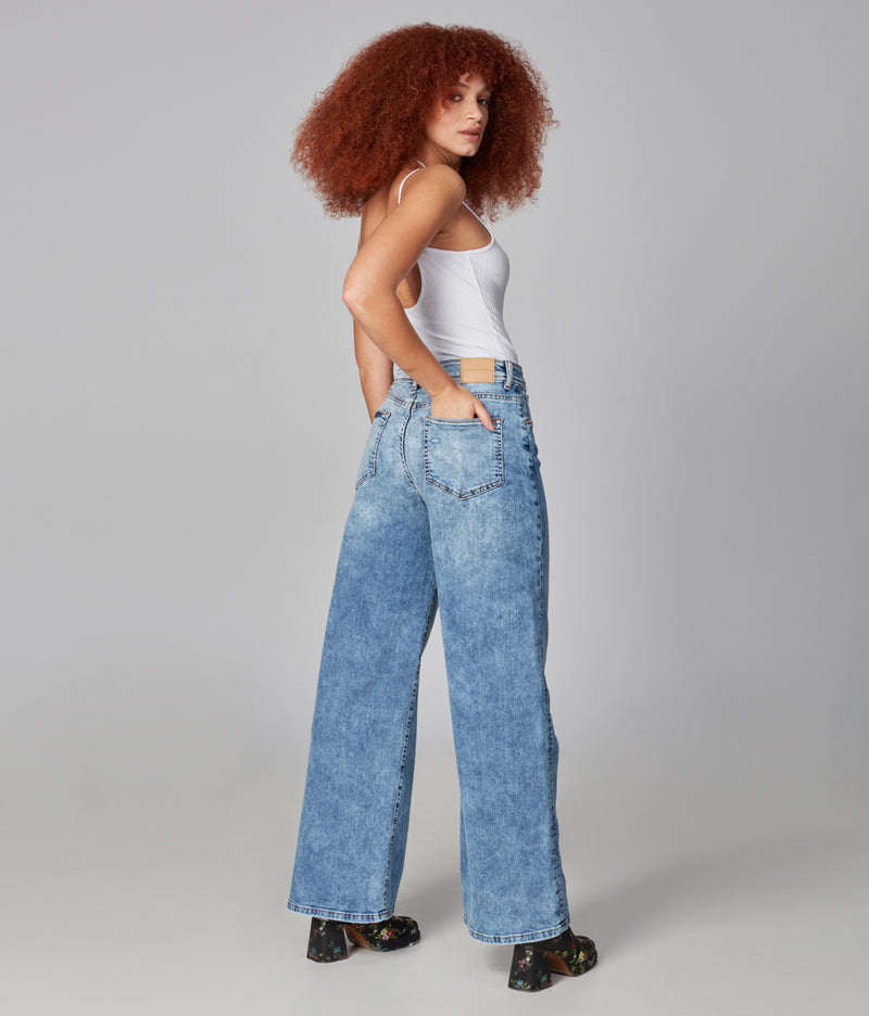 Milan High Rise Wide Leg Jeans - Prudence Natural Beauty & Fashion